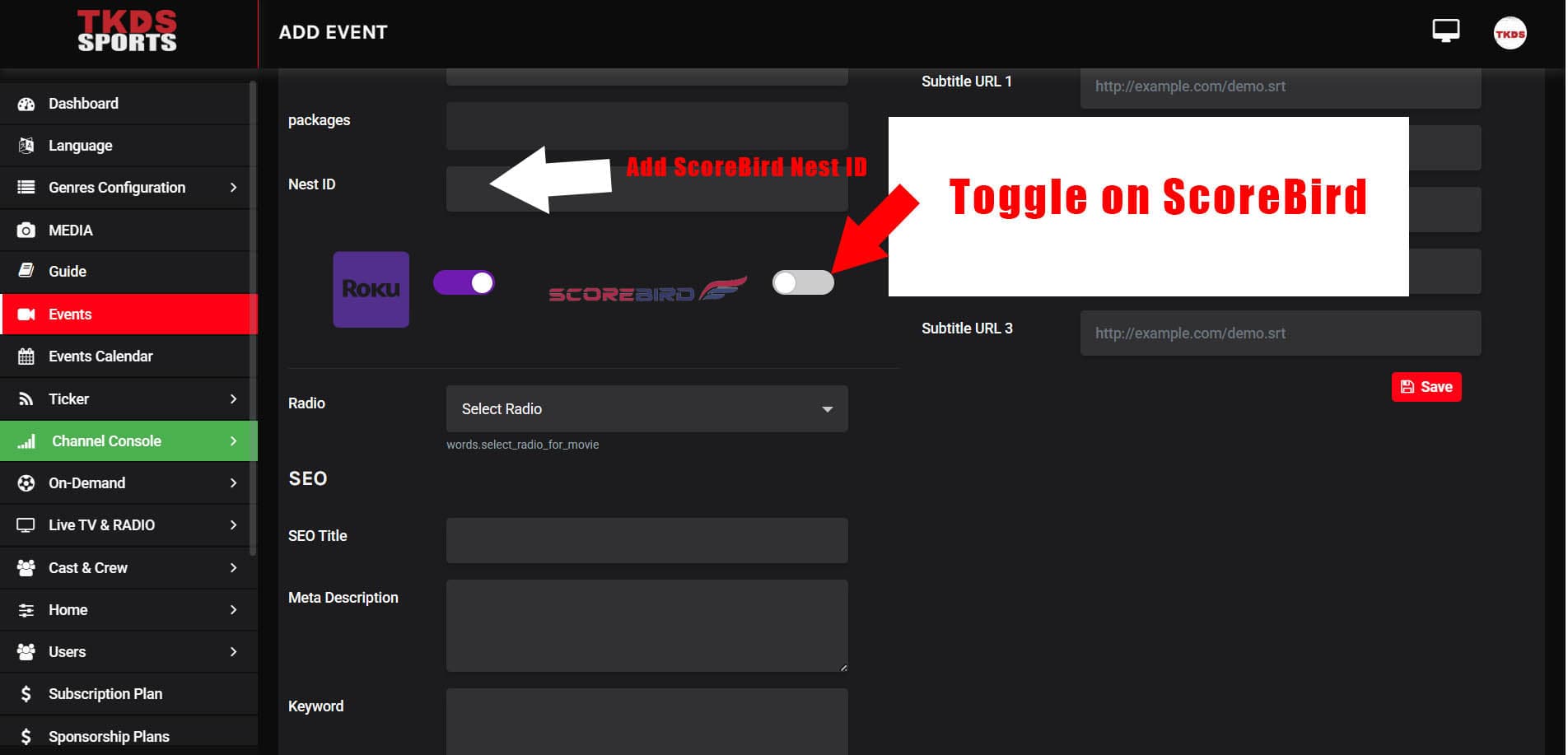 TKDS interface